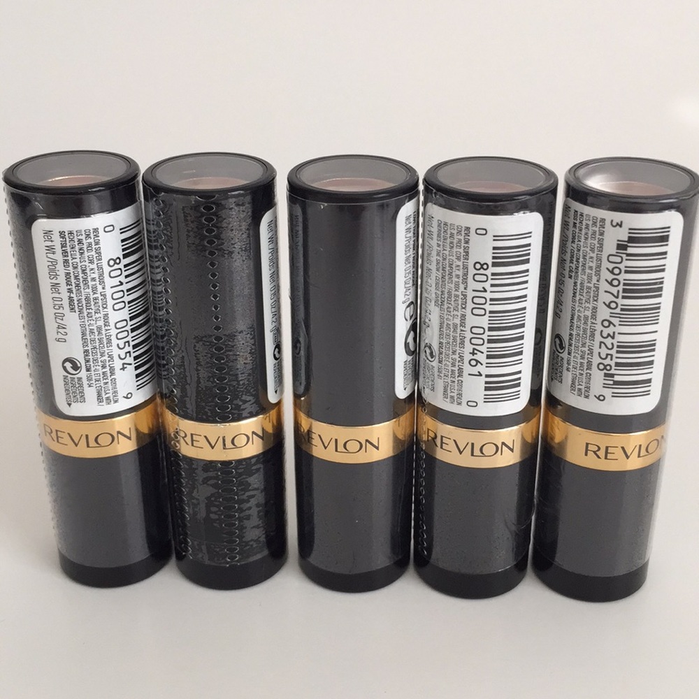 Set of 5 Revlon Super Lustrous Lipsticks